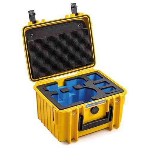 B&w Cases 2000/Y/Mini3 Sac De Transport De Drône Caméra Boîtier Rigide Jaune Polypropylène (Pp)