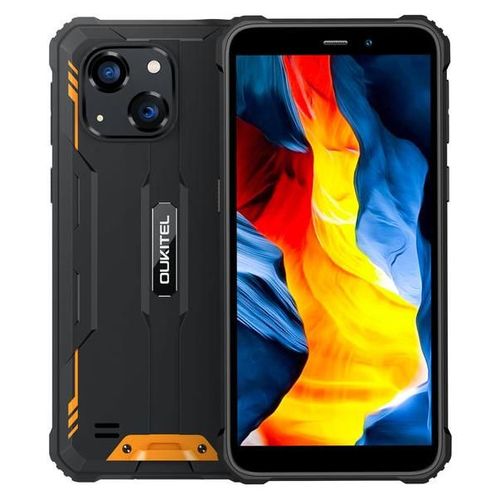 Oukitel WP32 5.93" Double SIM hybride Android 13 4G USB Type-C 4 Go 128 Go 6300 mAh Noir, Orange