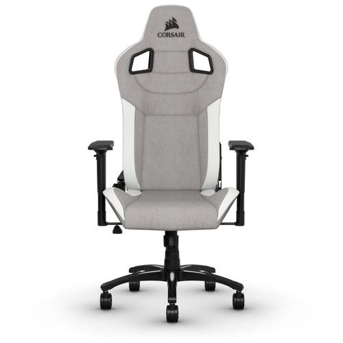Corsair T3 RUSH Siège de jeu sur PC Siège rembourré Gris, Blanc