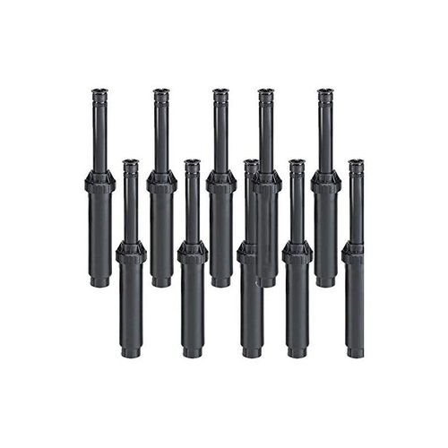 10 x Diffuseur d'arrosage Rain Bird US418 avec buse réglable 18VAN, portée 5,2 m, Tuyère d'arrosage hauteur de tige 10 cm