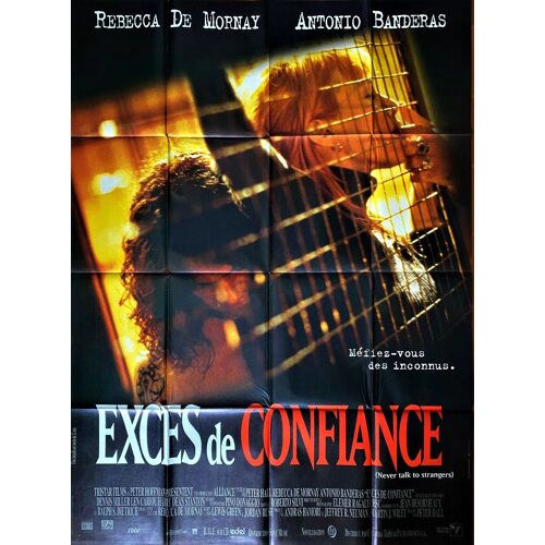 Excès De Confiance - Affiche Originale De Cinéma - Format 120x160 Cm - Un Film De Peter Hall Avec Rebecca De Mornay, Antonio Banderas, Dennis Miller, Len Cariou, Harry Dean Stanton - Année 1995