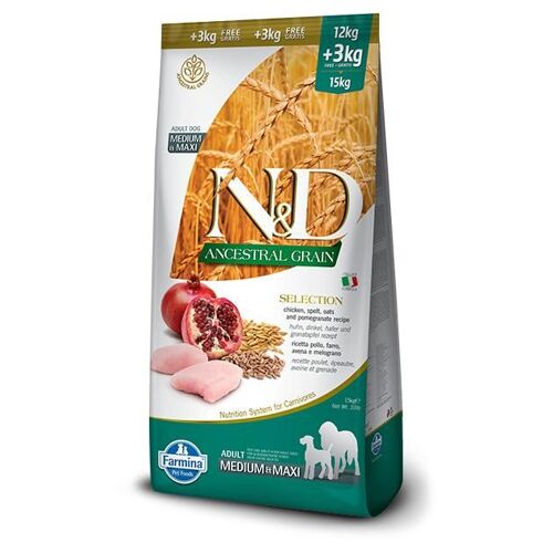 Farmina Pet Food N&d Ancestral Grain Canine 15 Kg Adulte Poulet