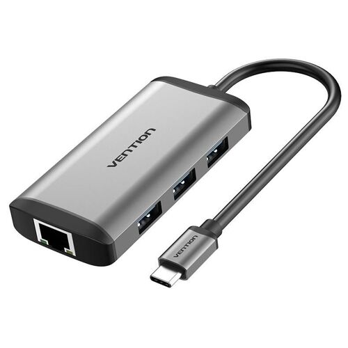 Vention CNCHB station d'accueil Avec fil USB 3.2 Gen 1 (3.1 Gen 1) Type-C Gris