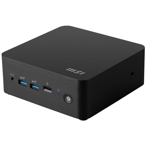 MSI Cubi NUC 1MG-023DE Intel Core 3 100U 8 Go DDR5-SDRAM 256 Go SSD Windows 11 Pro Mini PC Noir
