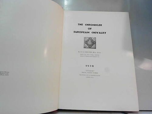 The Chronicler Of European Chivalry.