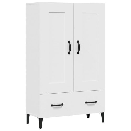 vidaXL Buffet haut Blanc 70x31x115 cm Bois d'ingénierie