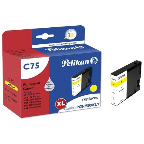Pelikan C75 Yellow cartouche d'encre 1 pièce(s) Original Rendement élevé (XL) Jaune