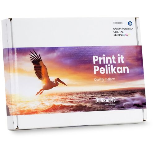 Pelikan PromoPack P56 cartouche d'encre 4 pièce(s) Compatible Noir, Cyan, Magenta, Jaune