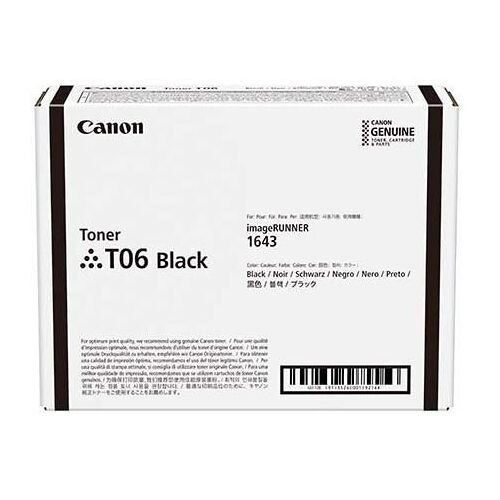 Canon T06 - Noir - original - cartouche de toner - pour imageRUNNER 1643i, 1643i II, 1643iF, 1643iF II, 1643P; i-SENSYS X 1643P