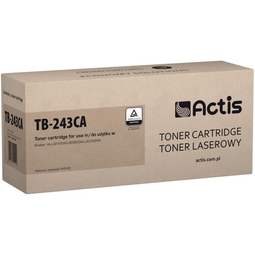 Actis TB-243CA (remplacement Brother TN-243C ; Standard ; 1000 pages ; bleu)