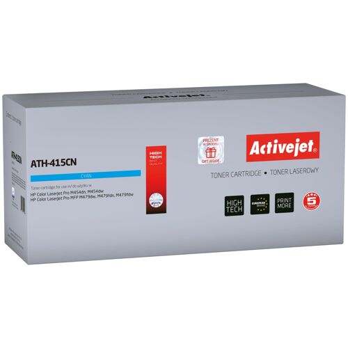 Activejet Cartouche toner ATH-415CN pour HP ; Remplacement HP 415A W2031A ; Suprême ; 2100 pages ; Bleu, avec puce