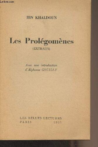 Les Prolégomènes (Extraits)