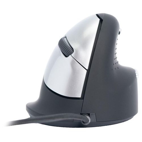 R-Go Tools Souris Ergonomique R-Go HE Break avec logiciel de pause, droiter, moyen (longueur de la main 165-185 mm), filaire, noir