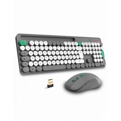 ADVANCE CLS-SMT-GR clavier Souris incluse maison/bureau USB AZERTY Français Gris