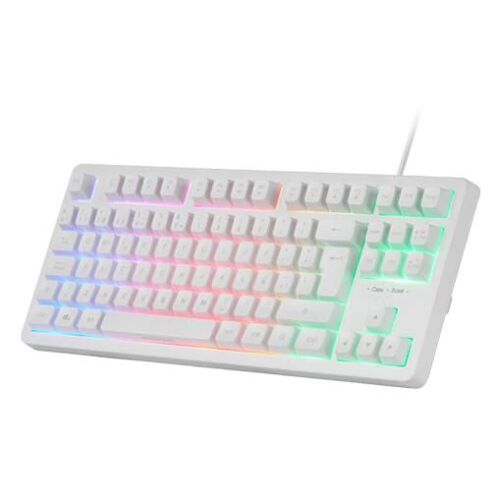 Mars Gaming MK023W clavier USB AZERTY Français Blanc