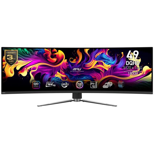 Ecran PC MSI MPG 491CQPDE QD-OLED 49" 5120 x 1440 pixels DQHD Noir