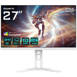 GIGABYTE M27QA ICE 27" QHD Gaming Monitor - 2560 x 1440, 180Hz, 1ms, 350 cd/m², FreeSync, Display HDR400, HDMI 2.1, Displayport 1.4