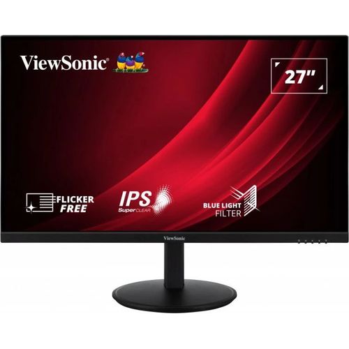 ViewSonic VG2709-2K-MHD-2 - Écran LED - 27" - 2560 x 1440 QHD @ 100 Hz - IPS - 350 cd/m² - 1000:1 - HDR10 - 4 ms - 2xHDMI, DisplayPort - haut-parleurs