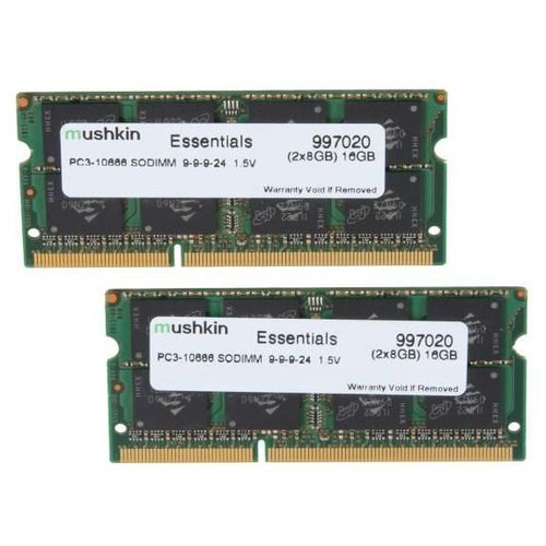 Mushkin SO-DIMM 16GB DDR3 Essentials module de mémoire 16 Go 2 x 8 Go