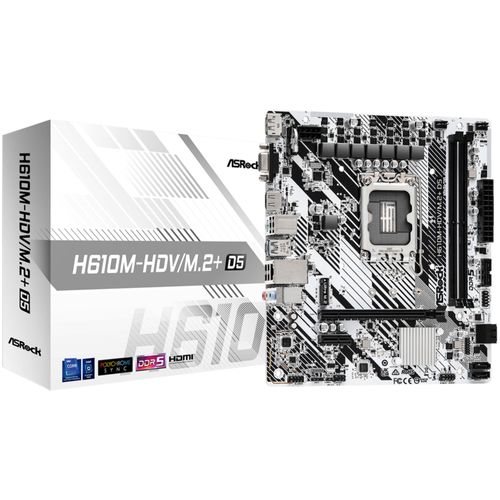 Asrock H610M-HDV/M.2+ D5 Intel H610 LGA 1700 micro ATX