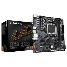 GIGABYTE B650M S2H Carte mère - AMD Ryzen série 9000, VRM 5+2+2 phases, jusqu'à 6400 MHz DDR5 (OC), 1xPCIe 4.0 M.2, LAN GbE, USB 3.2 Gen 1