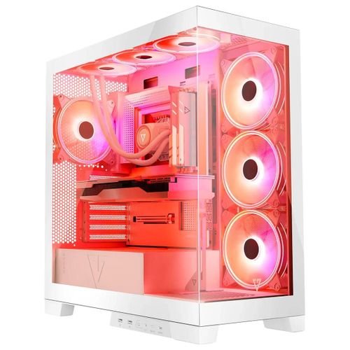 Modecom Volcano SPACE APEX ARGB MIDI Midi Tower Blanc