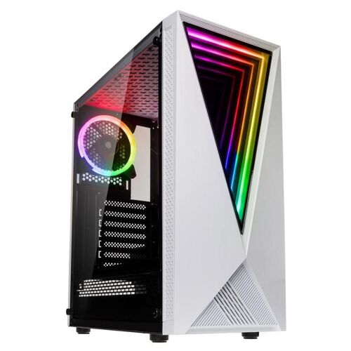 Kolink VOID WHITE unité centrale Midi Tower Noir, Blanc