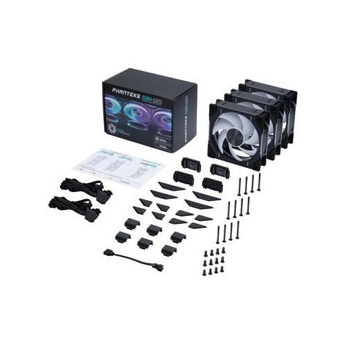 Phanteks D30-120 D-RGB Fan Boitier PC Ventilateur 12 cm Noir 3 pièce(s)