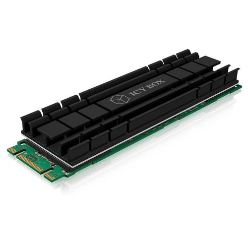 ICY BOX IB-M2HS-701 M.2 NVMe SSD Dissipateur thermique/Radiateur Noir 1 pièce(s)