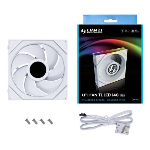 Lian Li UNI FAN TL LCD Boitier PC Ventilateur 14 cm Blanc