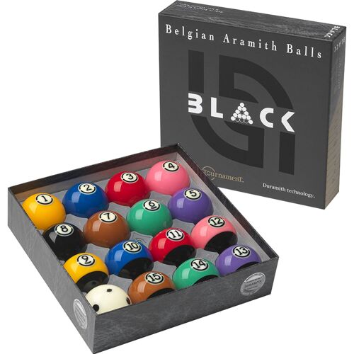 Boules de billard NOIR du tournoi d'Aramith