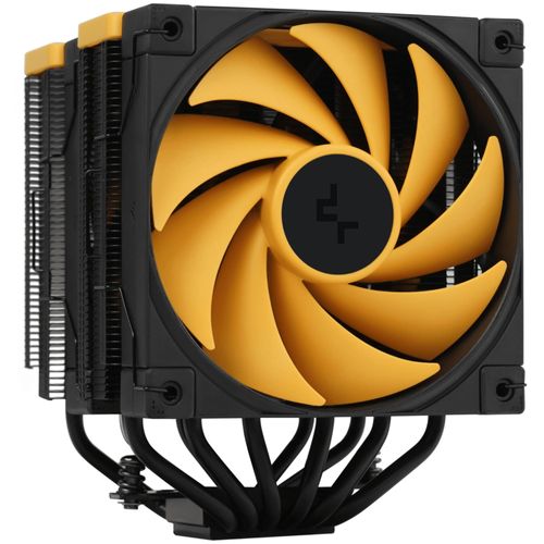 DeepCool AK620 Zero Dark Zoria Processeur Refroidisseur d'air 12 cm Noir, Jaune 1 pièce(s)