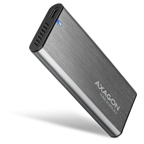 Axagon EEM2-SG2 Boîtier de disques de stockage Enceinte ssd Gris M.2