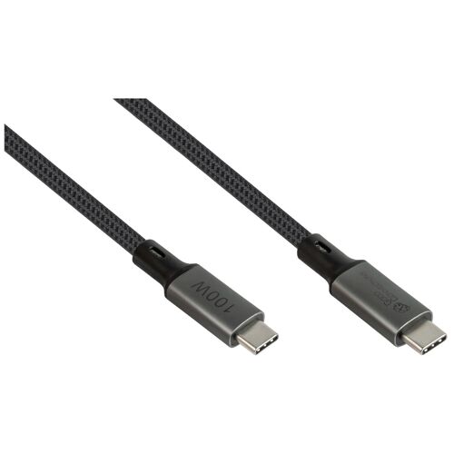 Alcasa 2402-T018A câble USB USB4 Gen 2x2 1,8 m USB C Graphite