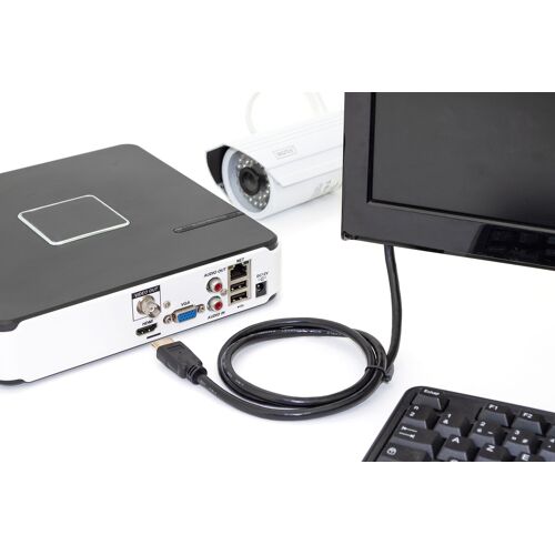 Digitus HDMI Premium à haut débit avec câble de raccordement Ethernet