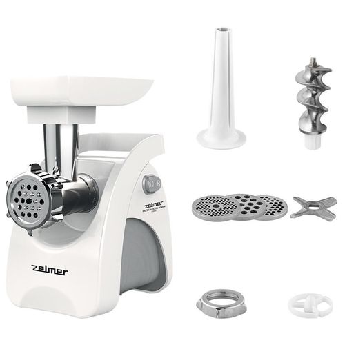 Zelmer ZMM9801B hachoir 2200 W Acier inoxydable, Blanc
