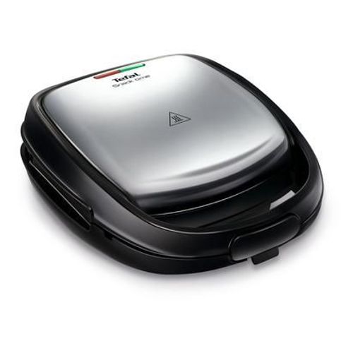 Tefal SW341D12 gaufrier et appareil à croque-monsieur 700 W Noir, Acier inoxydable