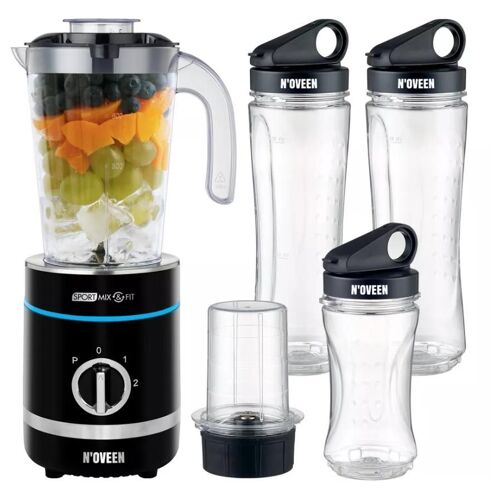 Noveen SB2000 0,8 L Blender sport 500 W Noir, Transparent