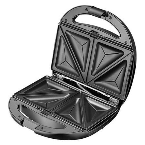 Adler AD 3040 gaufrier et appareil à croque-monsieur 1200 W Noir, Gris