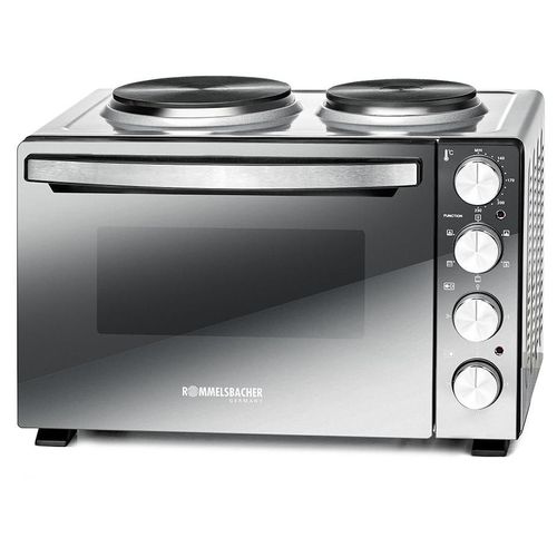 Rommelsbacher KM 3300 four et cuisinière Plaque de cuisson de table Electrique Plaque scellée Noir, Argent
