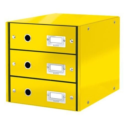 Leitz Click & Store WOW Carton, Polypropylène (PP) Jaune