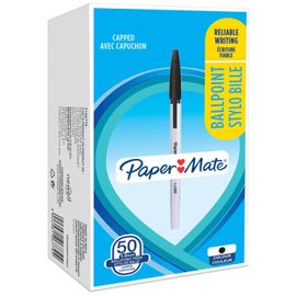 Papermate 2084379 Stylo À Bille Noir Moyen 50 Pièce(S)