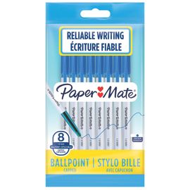 Papermate 2084422 Stylo À Bille Bleu Moyen 8 Pièce(S)
