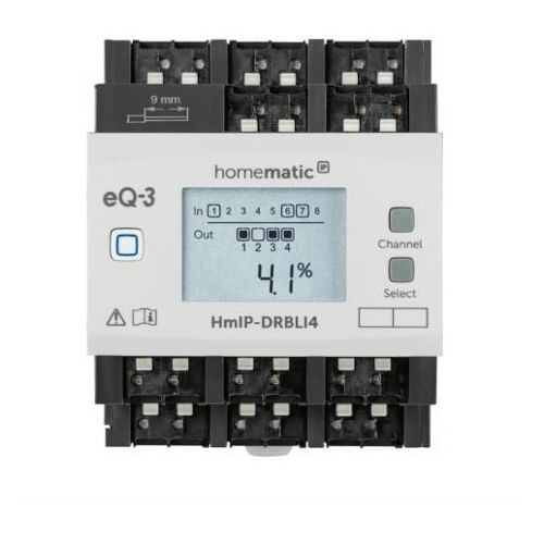 Homematic IP HMIP-DRBLI4 interrupteur d'éclairage Blanc