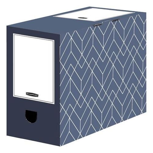 Fellowes 4483901 Boîte À Archives Carton Noir, Blanc