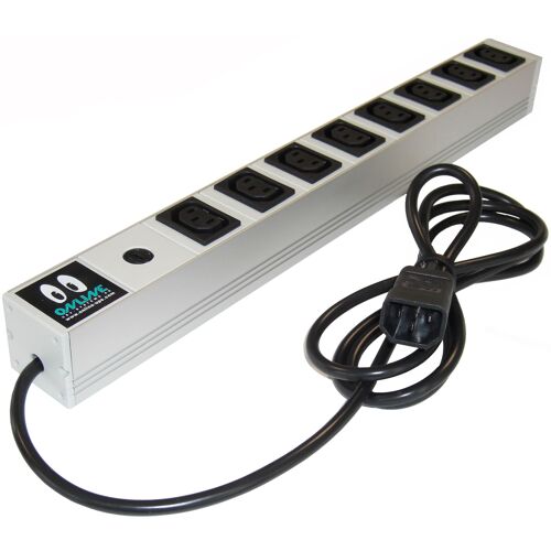 Online USV - Coupe-circuit (rack-montable) - entrée : IEC 60320 C14 - connecteurs de sortie : 8 (power IEC 60320 C13) - 1U - 19" - 3 m cordon - gris clair, RAL 7035