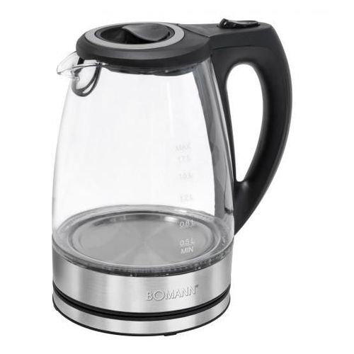 Bouilloire électrique en verre 1,5L 2200W Bomann WKS 6032 G CB