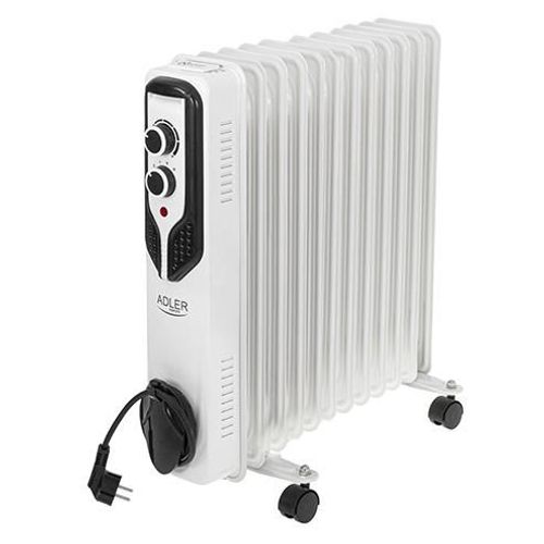 Adler AD 7817 appareil de chauffage Intérieure Blanc 2500 W Chauffage électrique à bain d'huile