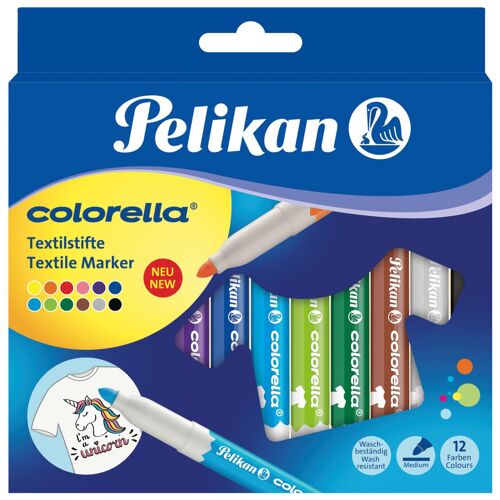 Pelikan Colorella Textile Marqueur Indélébile Multicolore 12 Pièce(S)