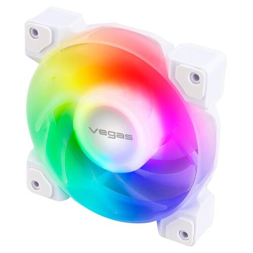 Akasa VEGAS A12 Boitier PC, Processeur Ventilateur 12 cm Blanc 1 pièce(s)